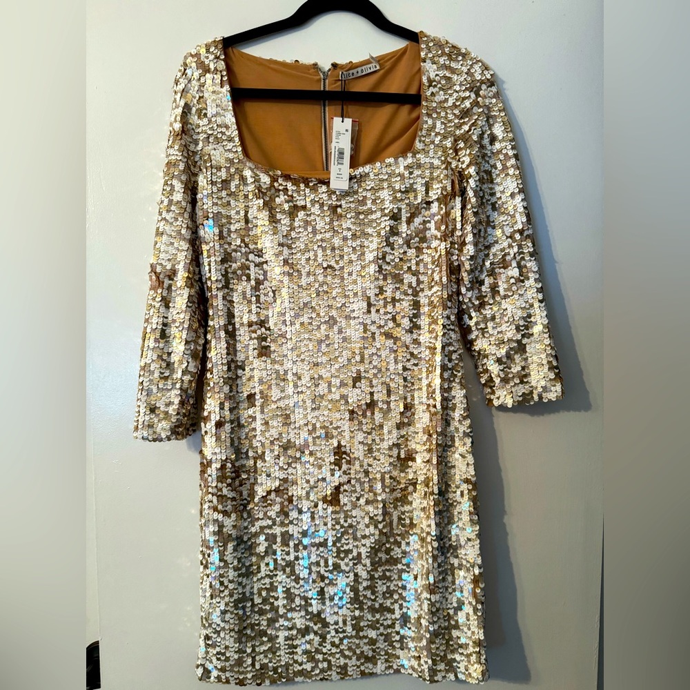 Alice+Olivia Sequin Mini Dress